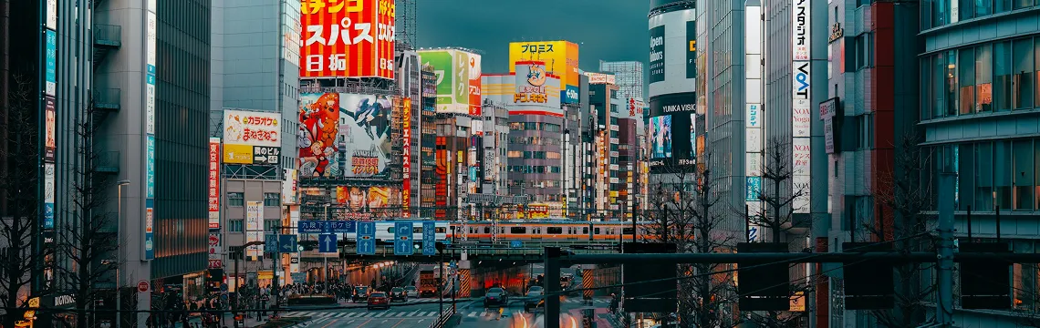 Vista panorámica de Shinjuku en Tokio